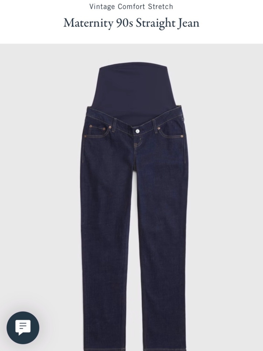 Maternity 90s Straight Jean (Light-wash)